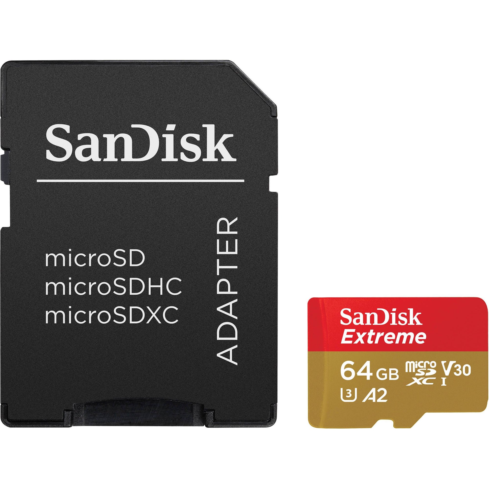 Extreme Micro SD card, 64GB with SD Adapter - CamDo Solutions