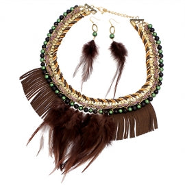 FeatherCollarNecklace