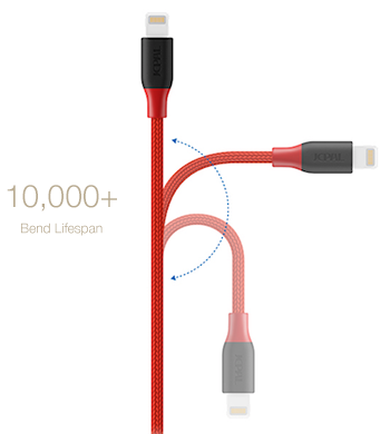 FlexLink Lightning Cable has passed a 10,000 Bend Test