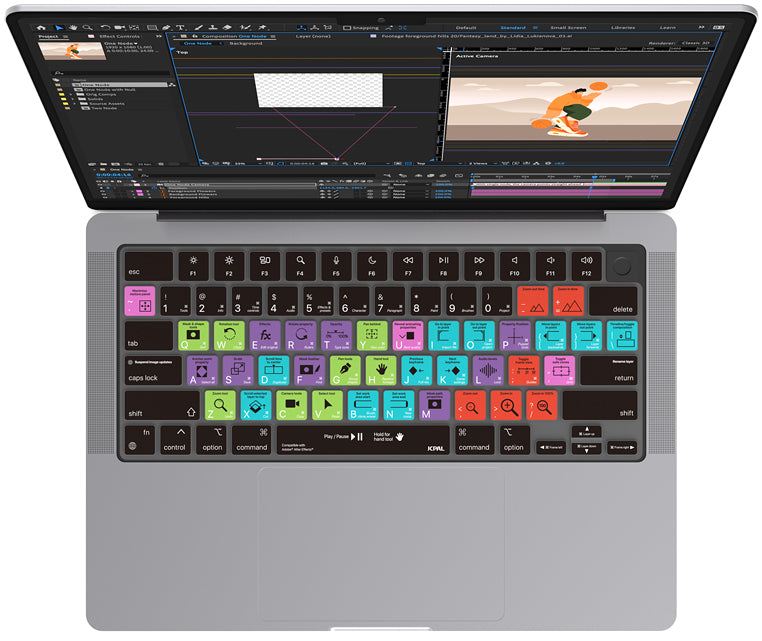 Ultra thin Adobe After Effects Shortcut Keyboard Protector