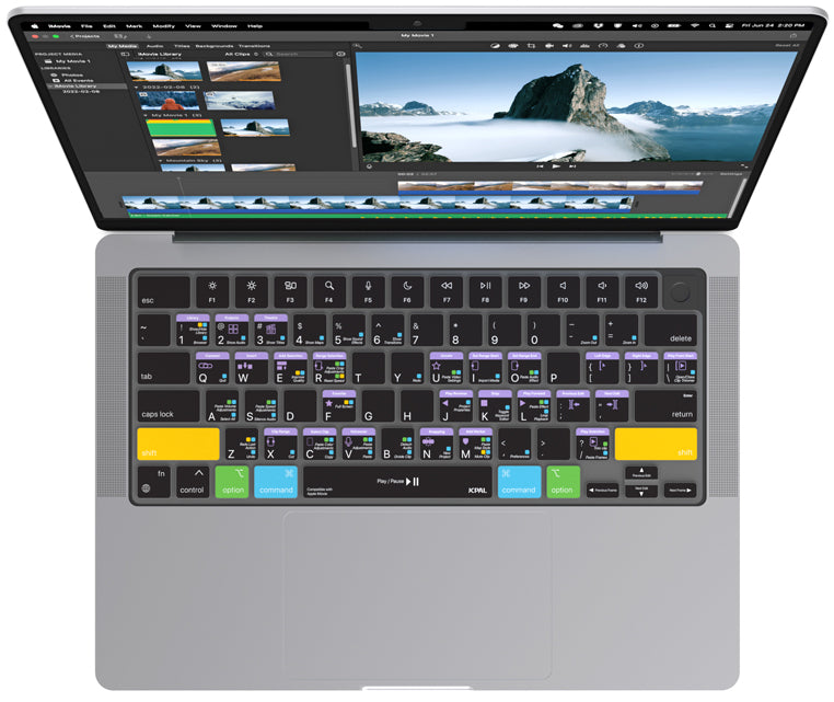 Ultra thin Apple iMovie Shortcut Keyboard Protector