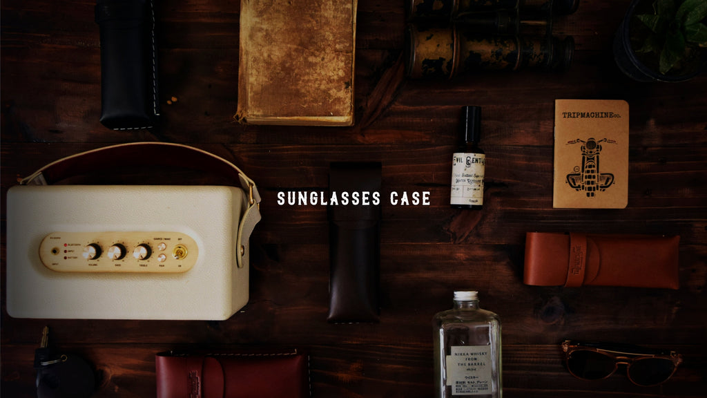 Leather Sunglasses Case - Trip Machine Company