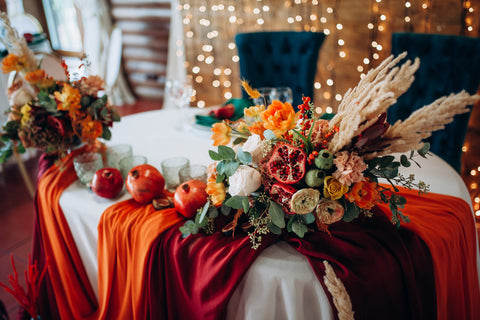 asztal dísz esküvő