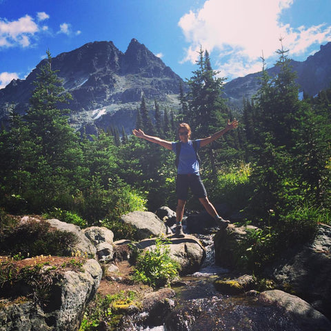 Jocelyn Lu hiking in Whistler