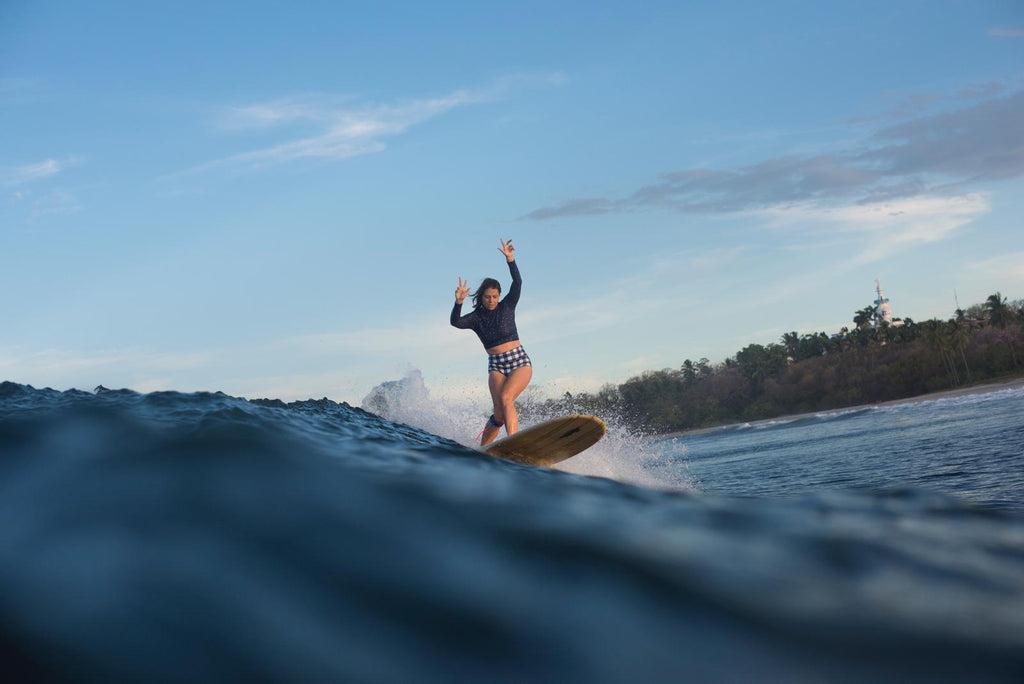 Kara Sparkman in Costa Rica with Surfsistas