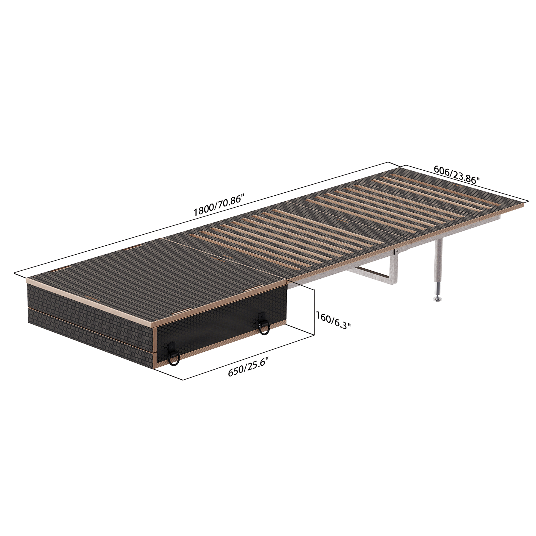 Klaxon Essential Camping Box Dimensions