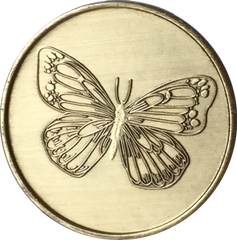 Bronze AA Butterfly Medallion