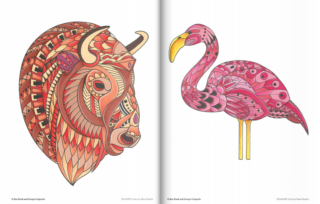 Download Birds And Animals Adult Coloring Book The Ink Pad