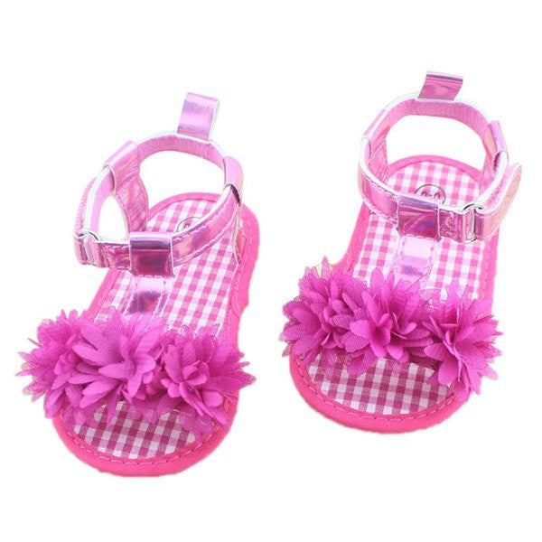 pink baby sandals