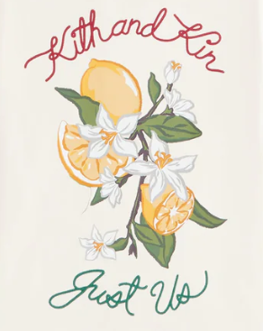 Kith Women Citrus Mulberry Vintage Tee - Sandrift