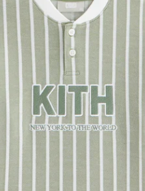 Kith Kids Birdseye Pearson Henley Pullover - Spear