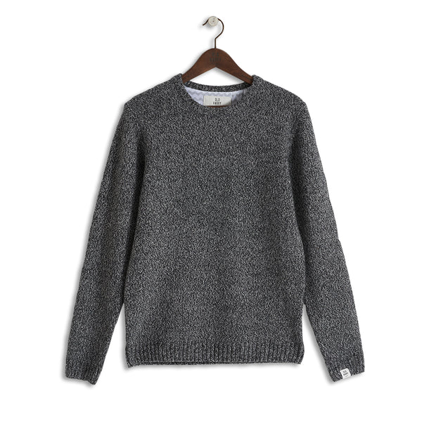 Charcoal Lambswool - Quality Knitwear | Old Harry