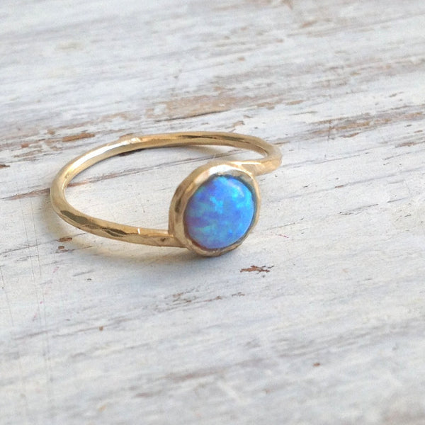 Opal ring, Opal jewelry, October Birthstone, White opal ring – Avnis