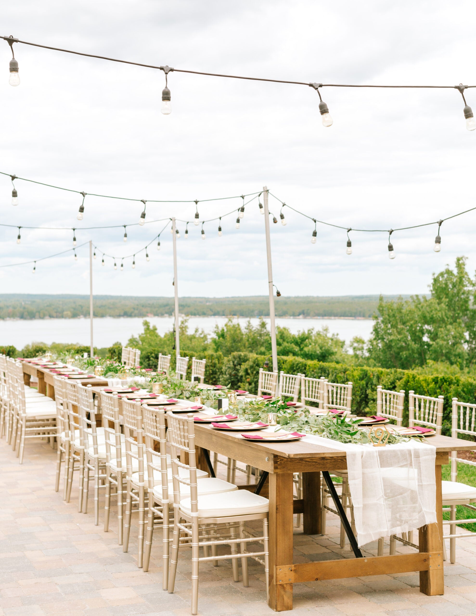 Outdoor Wedding Reception