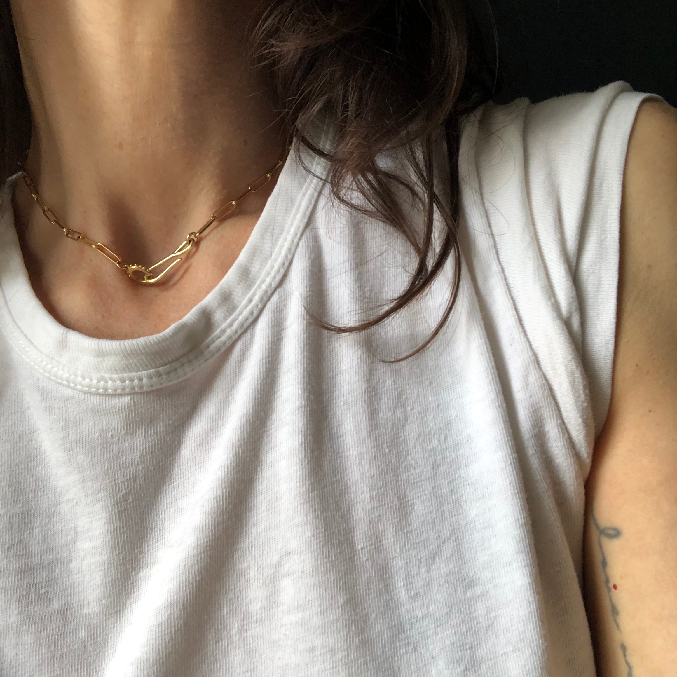 Hook + Loop Necklace - Leilou Chain