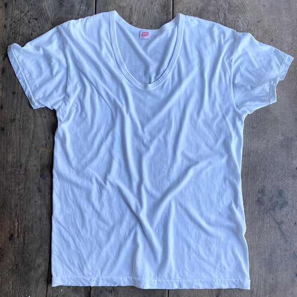 Soft Scoop Vintage White V-Neck T