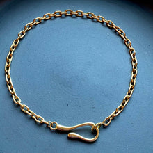 Load image into Gallery viewer, Large Cable Gold Filled Chain with Large Hook Closure
