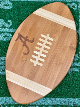 Custom Football Bamboo Cutting Board