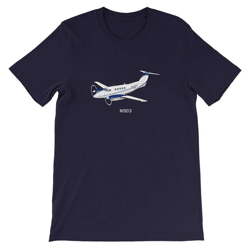 Airplane T-shirt (Blue) AIR255JLG-B1 - Personalized with Your N ...