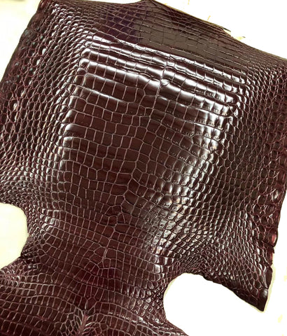 Porosus crocodile leather
