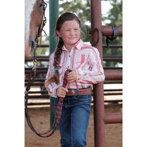 Cruel Girls Striped Retro Long Sleeve Shirt - Circle H Western Store