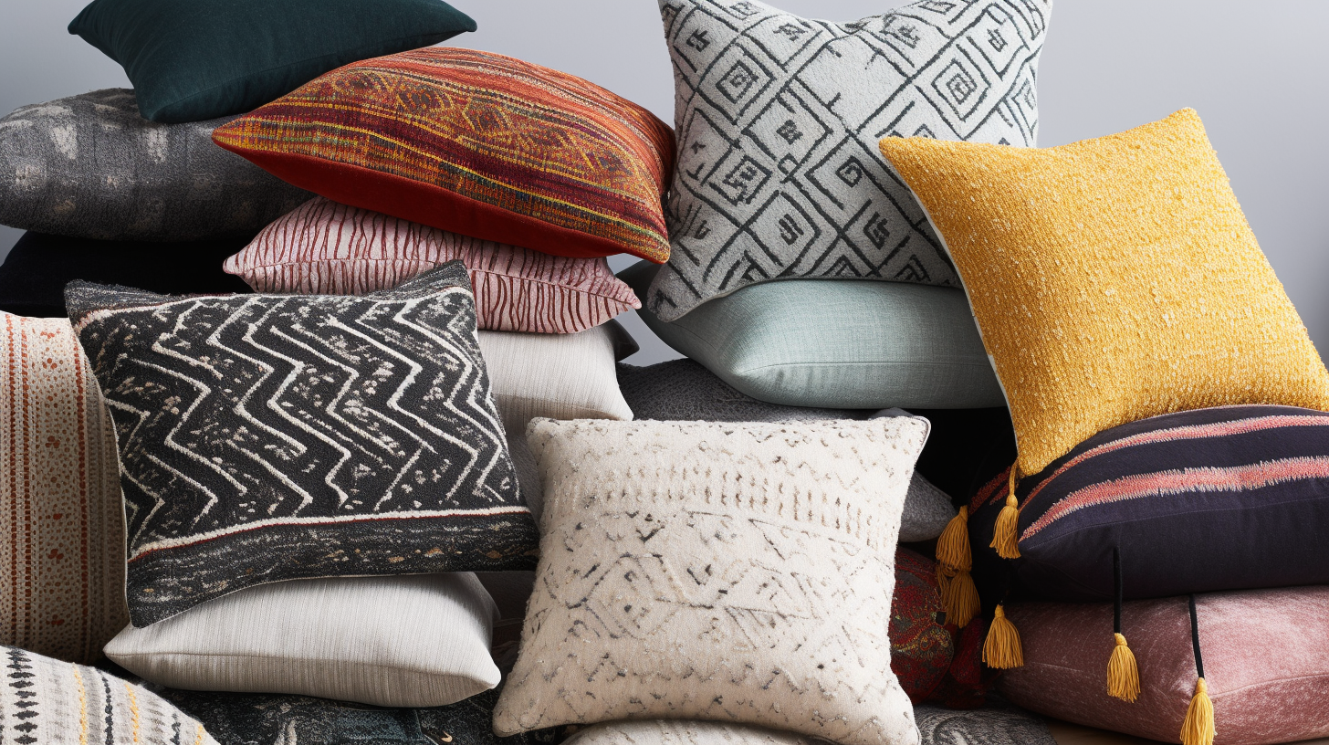 pillowshoppe_A_collage_of_different_throw_pillows_showcasing_fabrics_shapes