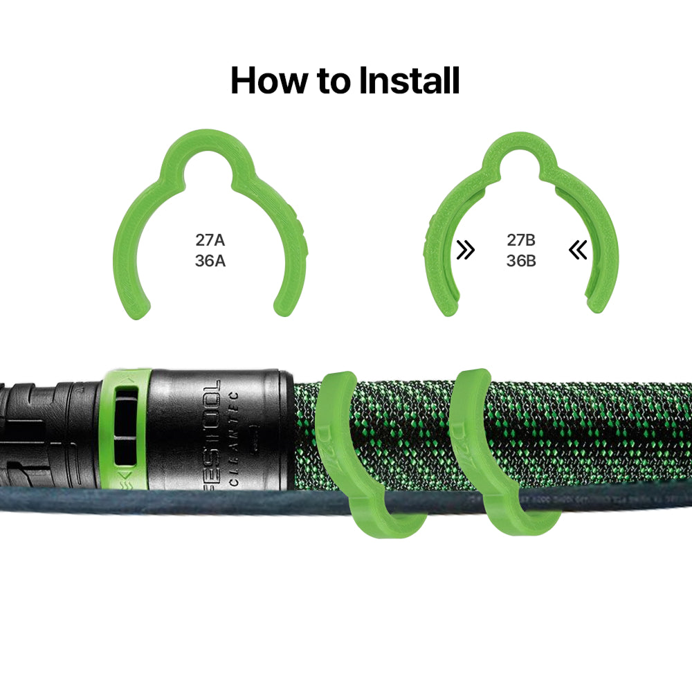 Installation of Festool Hose Clips