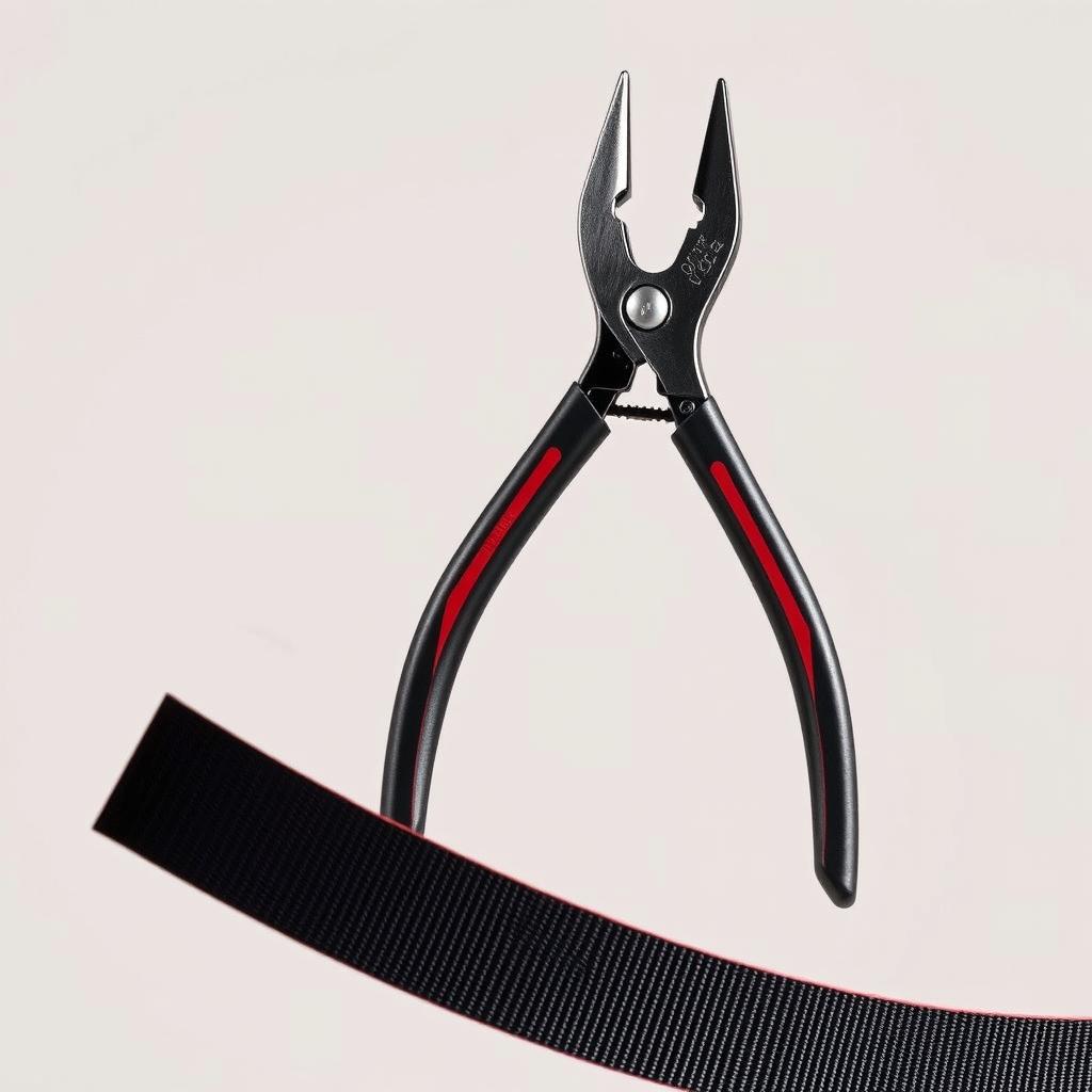 Rim repair tools including small pliers for bikepacking