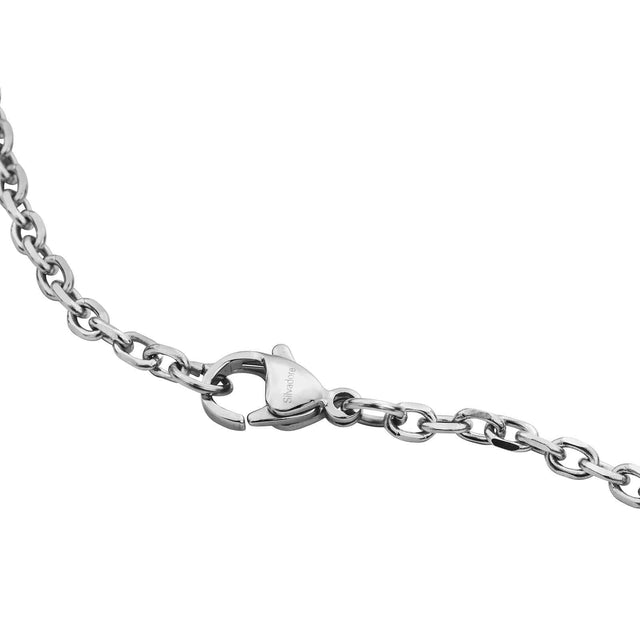 3mm Belcher Mens Necklace - Silver Chain Stainless Steel Jewellery (01 ...