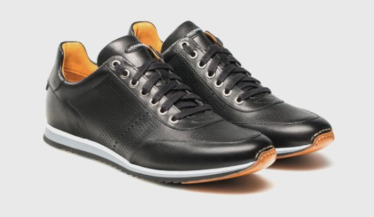 black magnanni sneakers