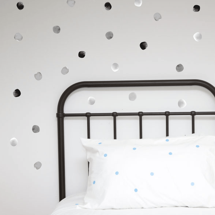 Wall Decals Watercolour Hand Painted Polka Dots Winter