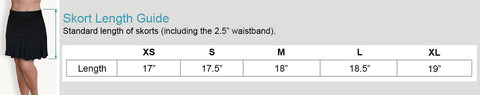 Skort Length Guide