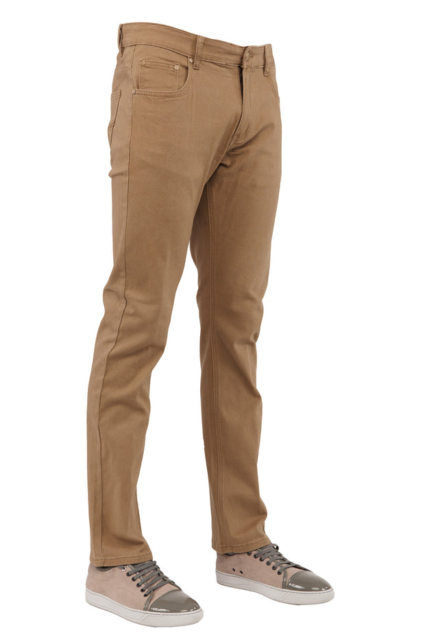 skinny stretch khaki pants