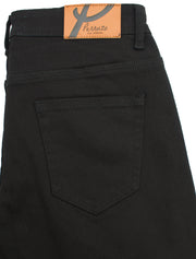 Black Quilted Jean with Art Patch (7564)