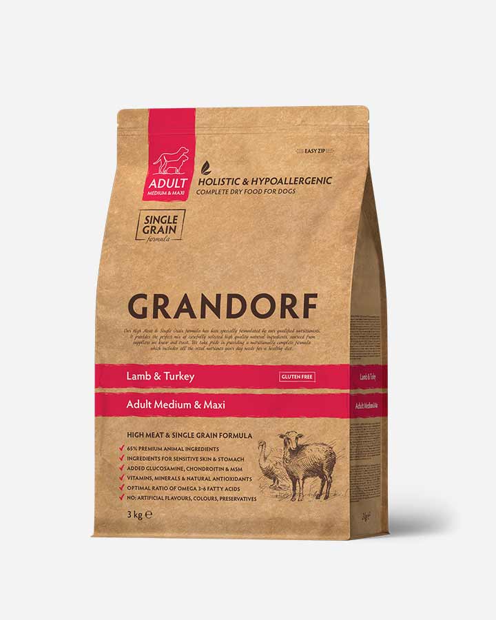 Billede af Grandorf Adult - Lam og Kalkun - 3kg