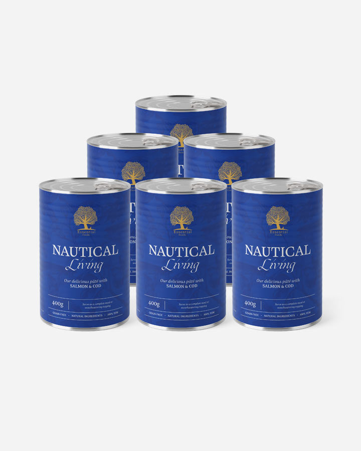 Se Essential Nautical Living Paté, 400g hos Petlux.dk