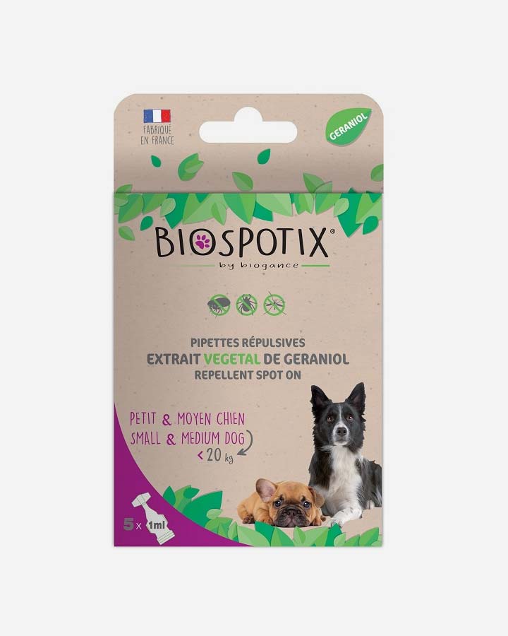 Billede af BIOSPOTIX pipetter - beskyt din hund imod lopper / flåter / tæger - til hunde (under 20 kg)