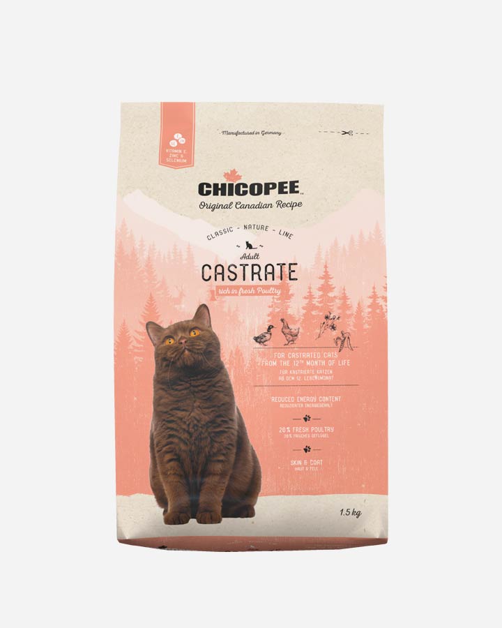 Billede af Chicopee Classic Nature Line Cat Castrate - Fjerkræ - 1.5 kg