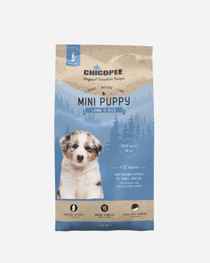 Billede af Chicopee Classic Nature Line Mini Puppy - Lam og Ris - 2 kg