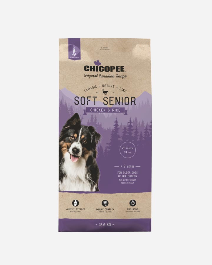 Billede af Chicopee Classic Nature Line Soft Senior - Kylling og Ris - 15 kg