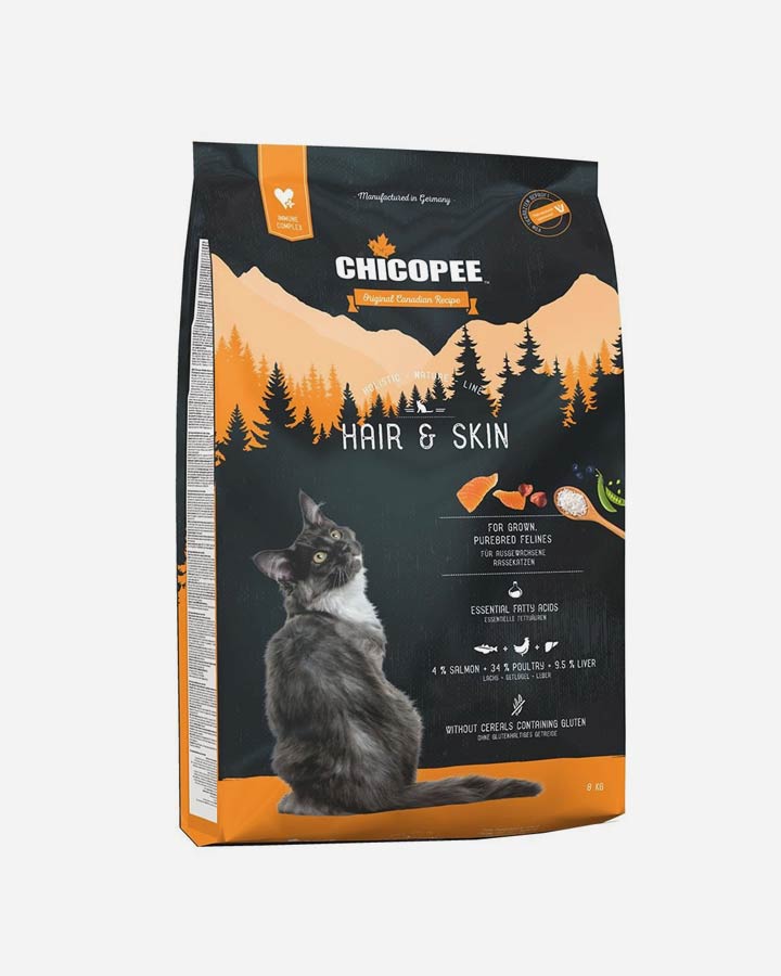 Billede af Chicopee Holistic Nature Line Cat Hair & Skin - 8 kg - kornfrit