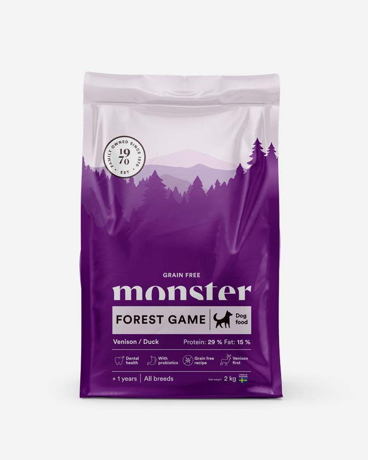 Billede af Monster Forest Game - Kornfrit, Vildt og And - 2kg