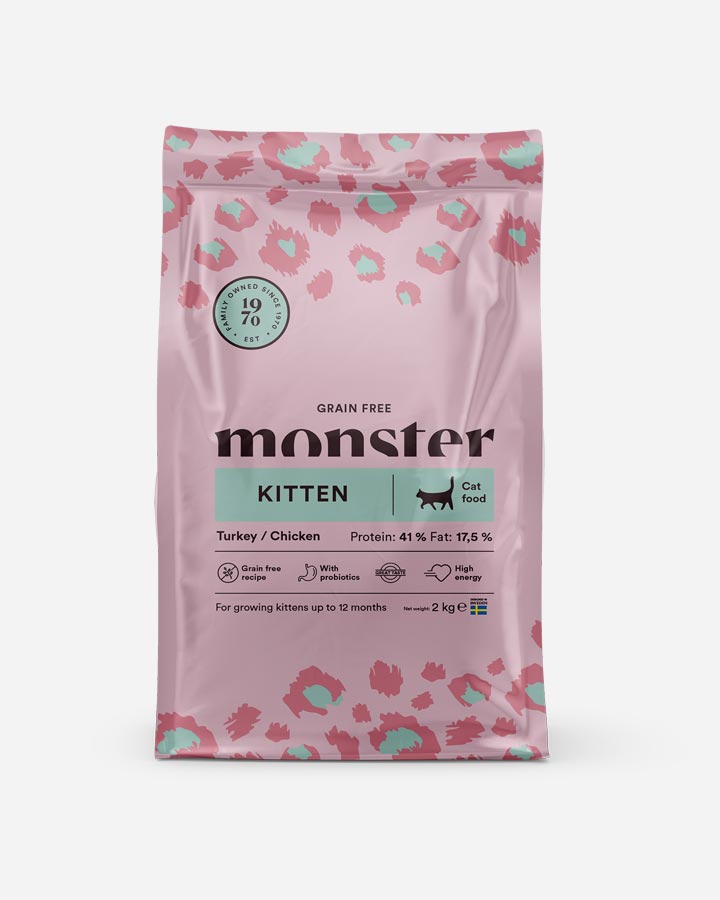 Billede af Monster Kitten/Killing - Kornfrit, Kalkun og Kylling - 2kg