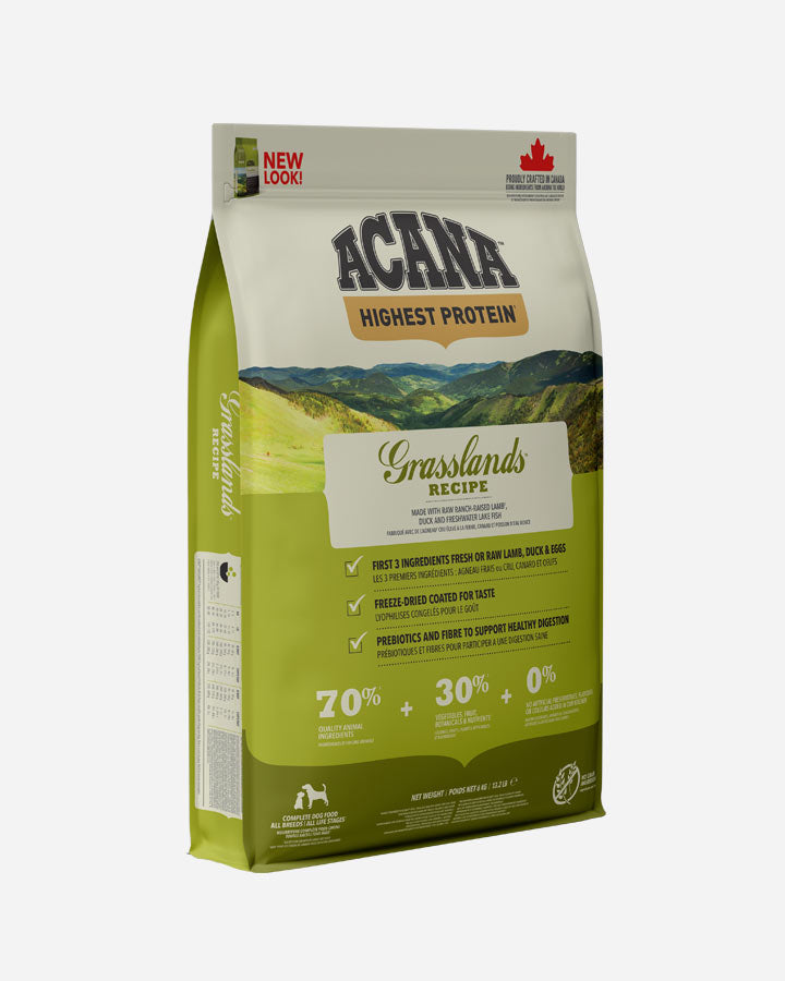 Se Acana Grasslands Recipe, hundefoder, 6 kg hos Petlux.dk