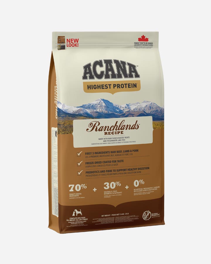 Se Acana Ranchlands hundefoder, 11.4 kg hos Petlux.dk