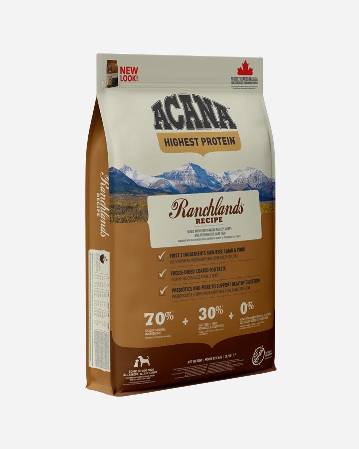 Se Acana Ranchlands Recipe hundefoder, 6 kg hos Petlux.dk