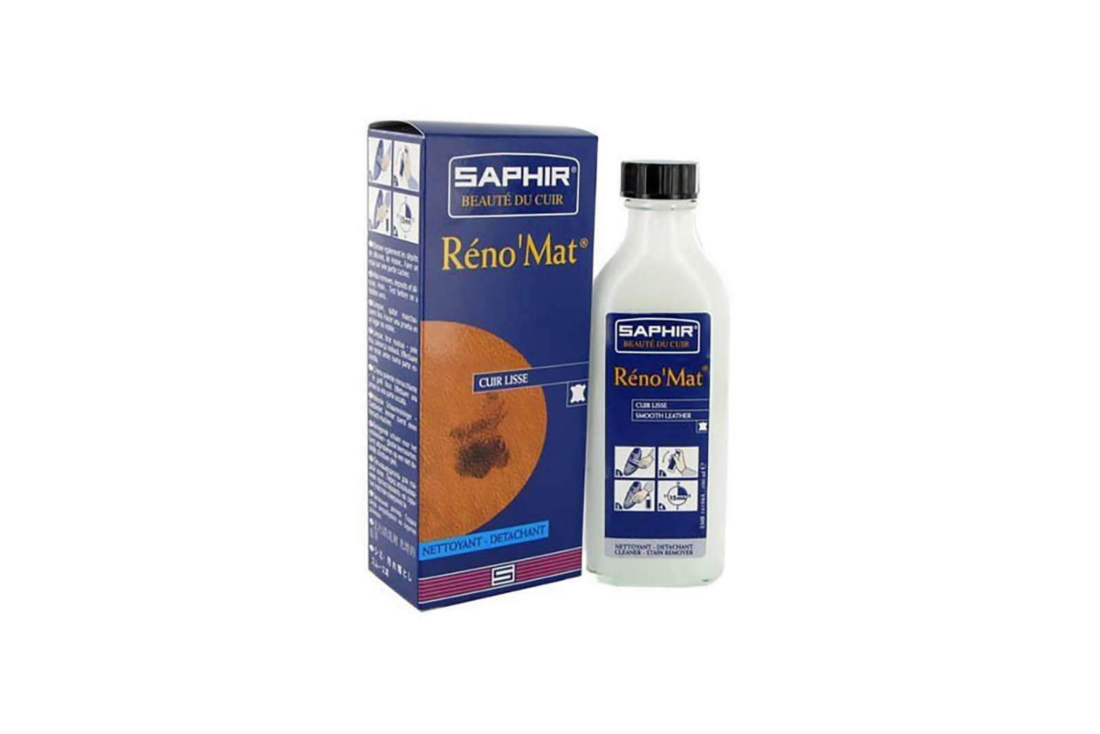 Reno mat. Saphir Reno mat. Пропитка Saphir Reno mat. Renomat от Saphir 500 мл. Сапфир реномат для обуви.