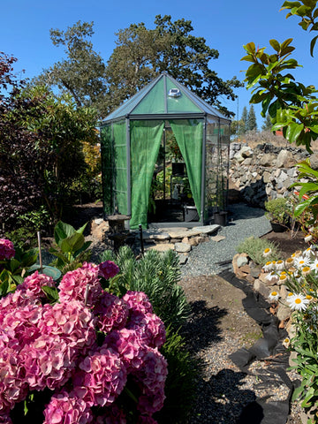 shade cloth hung to help with summer heat