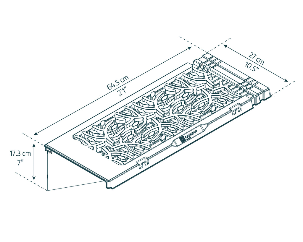 Signature shelf kit dimensions