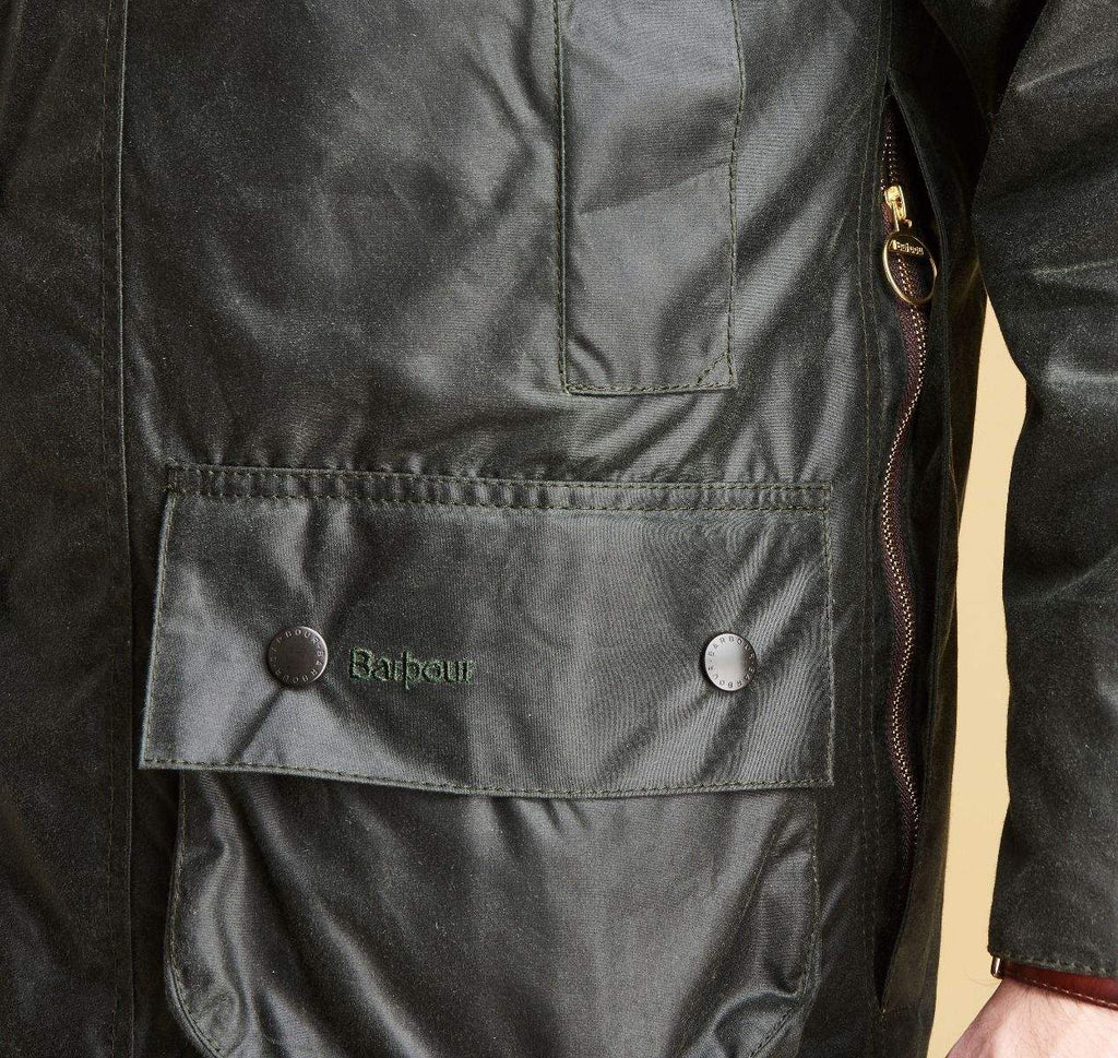 barbour beaufort olive